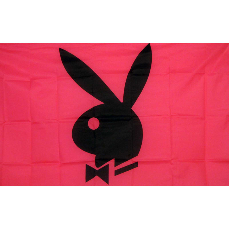 NeoPlex Playboy Bunny Background Polyester 36 x 60 in. House Flag Wayfair